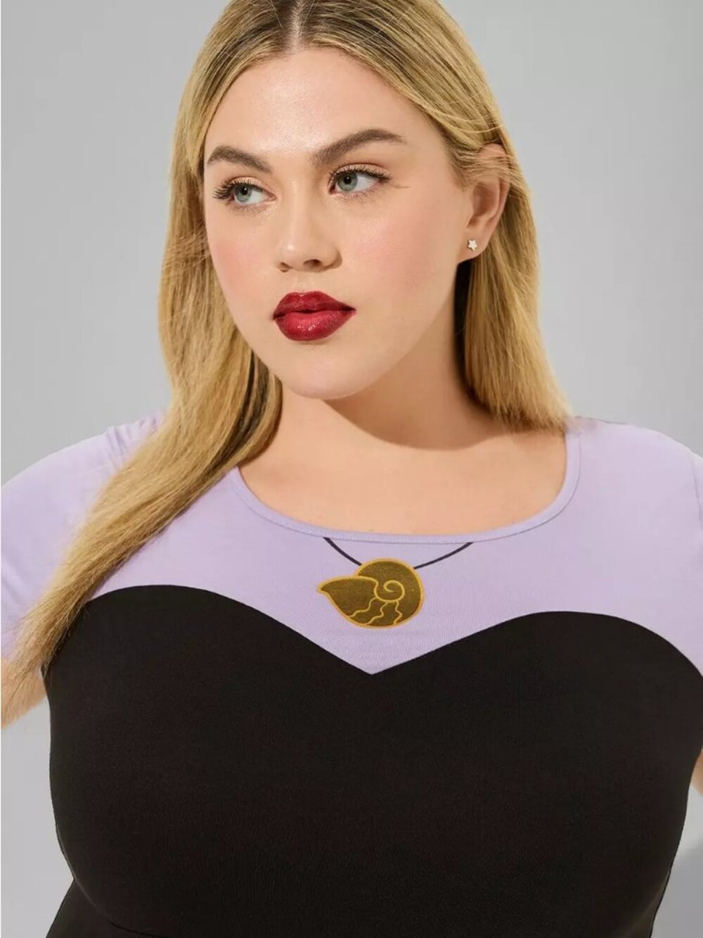 Torrid Disney The Little Mermaid Ursula Purple Maxi Dress Size 22-24, 3XL - Picture 3 of 5
